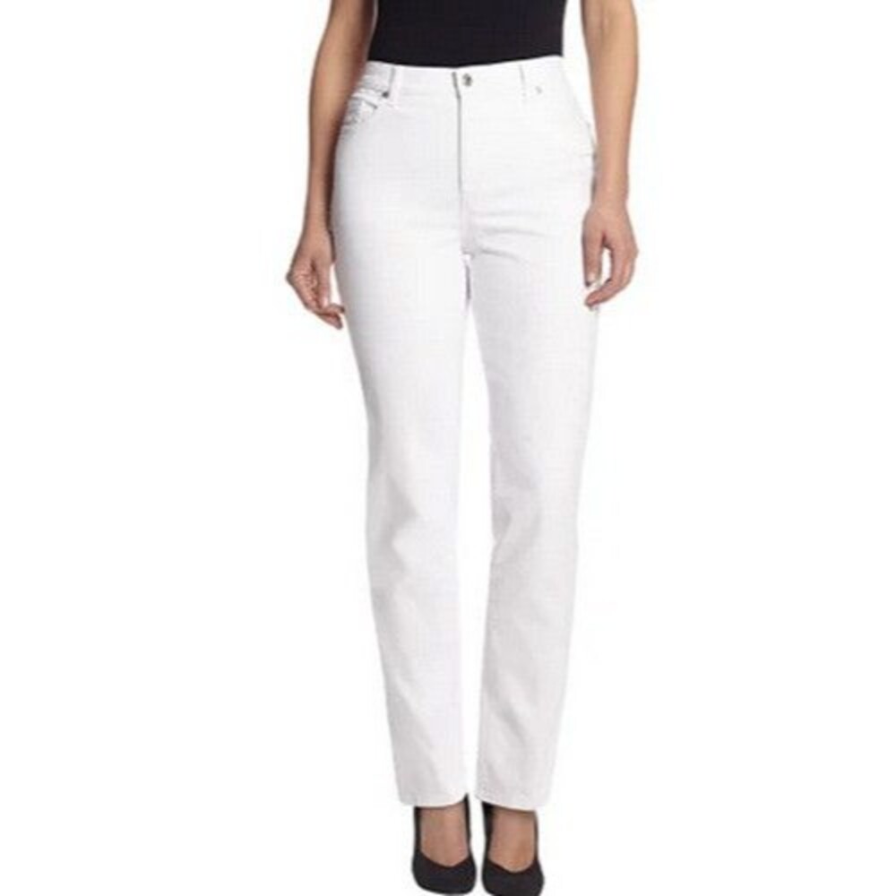 Gloria Vanderbilt® Amanda ORIGINAL SLIMMING  Jeans White 14 AVE NWT